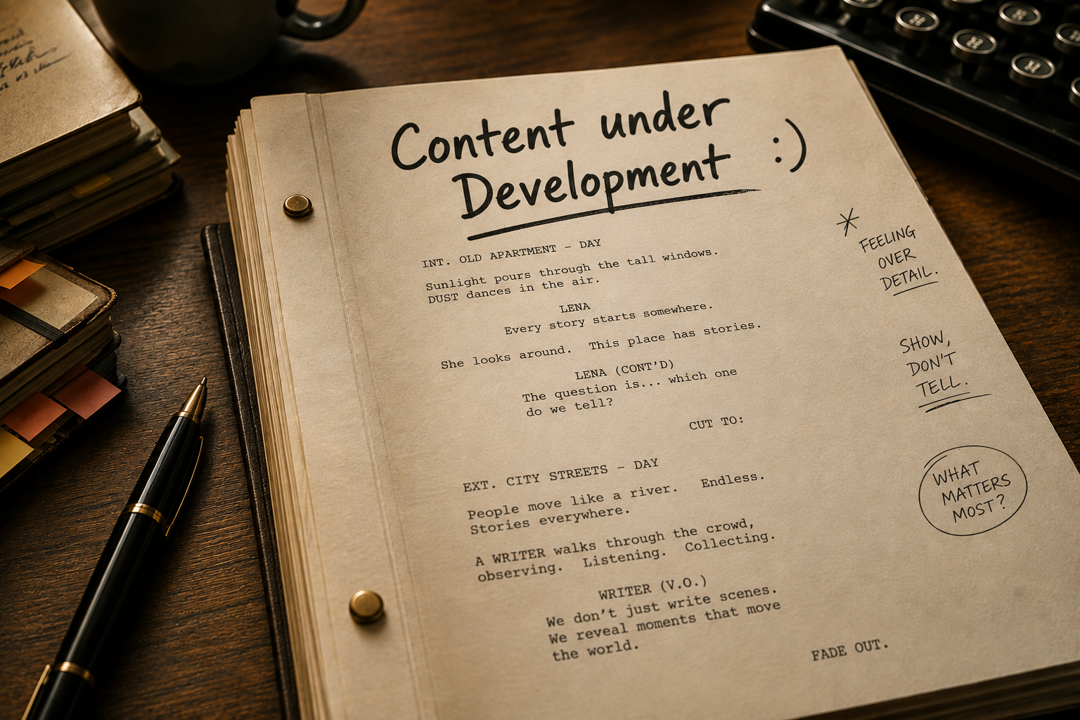 The Script content is under development